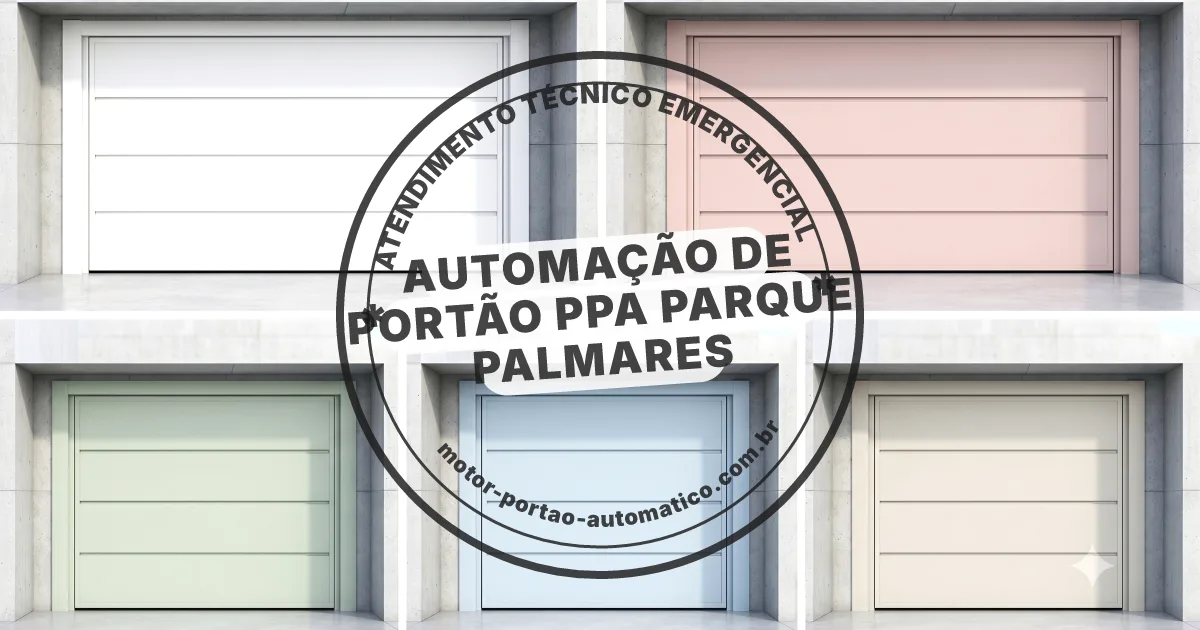 Conserto e instalação de portão automático em Ppa Parque Palmares
