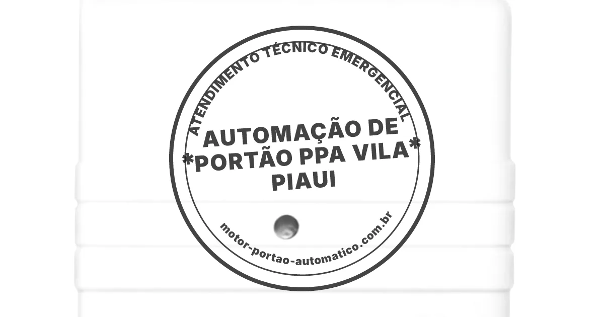 Conserto e instalação de portão automático em Ppa Vila Piaui