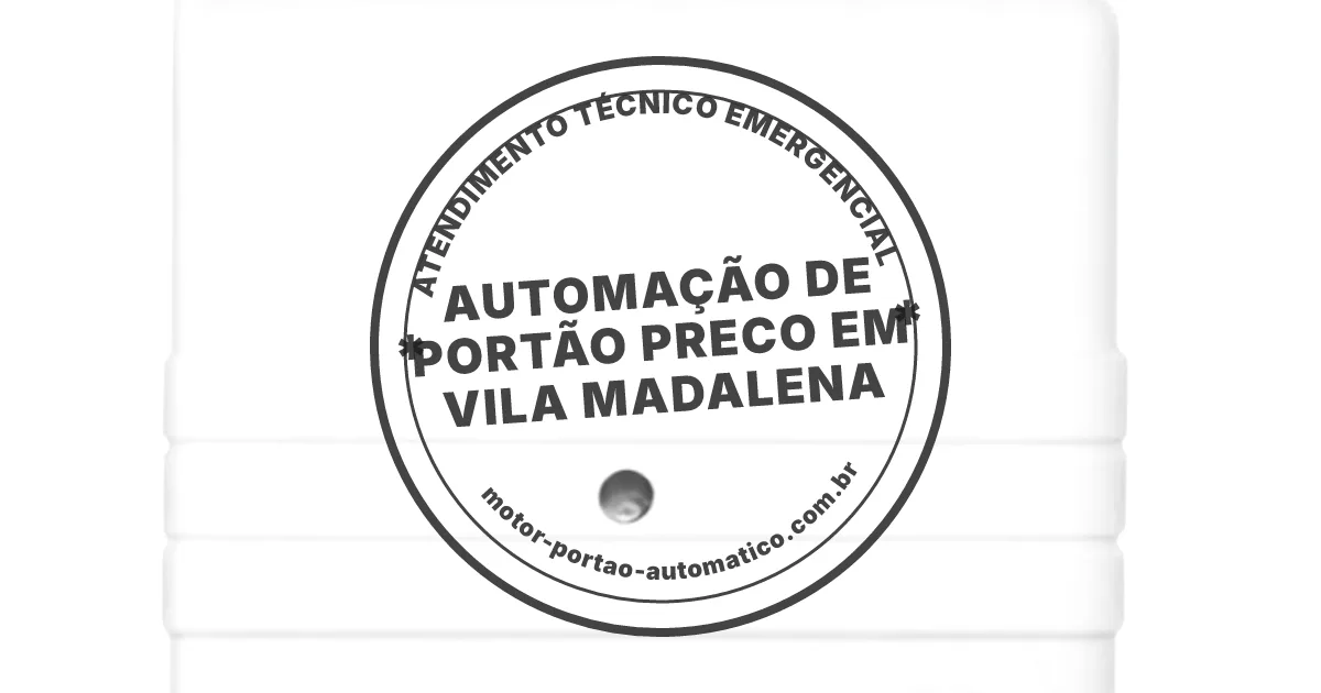 Conserto e instalação de portão automático em Vila Madalena