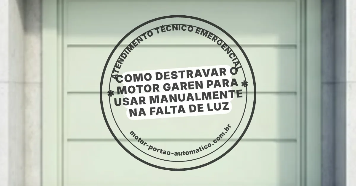 Conserto e instalação de portão automático em Falta De Luz