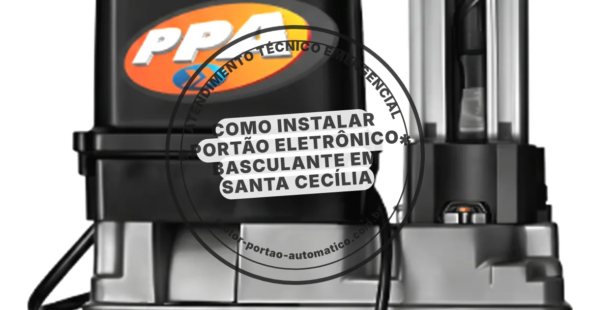 Conserto e instalação de portão automático em Santa Cecília