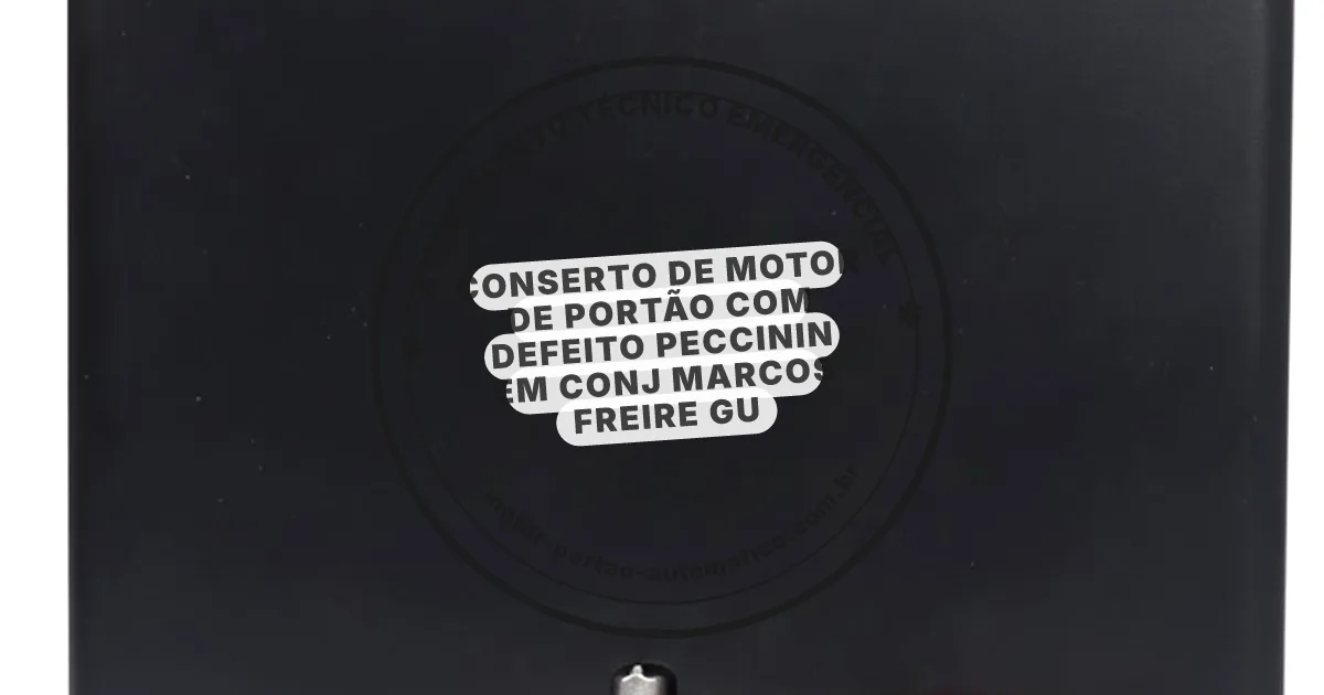 Conserto e instalação de portão automático em Conj Marcos Freire Gu