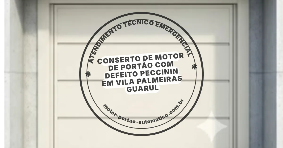 Conserto e instalação de portão automático em Vila Palmeiras Guarul