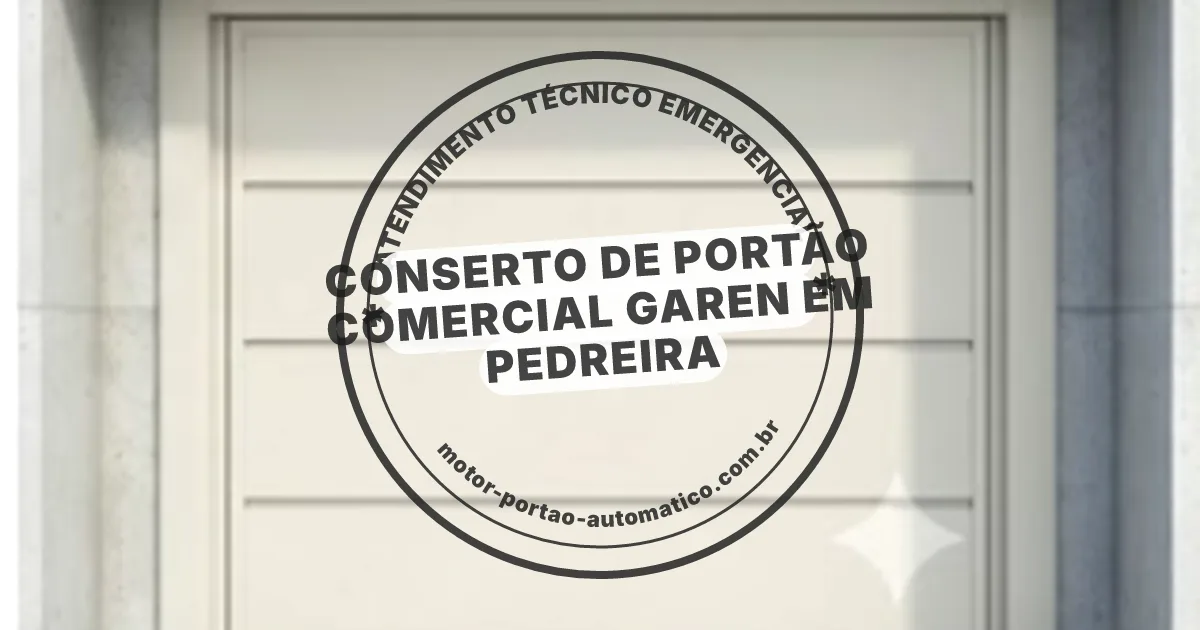 Conserto e instalação de portão automático em Pedreira