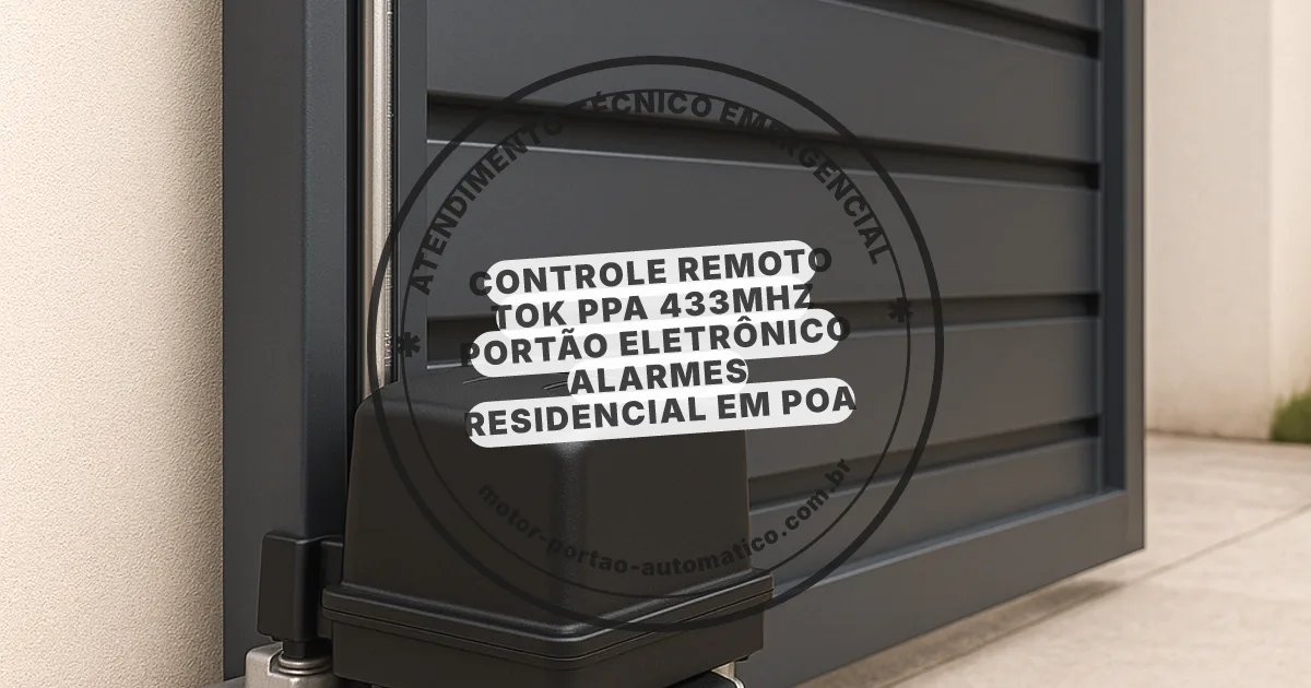 Conserto e instalação de portão automático em Poa