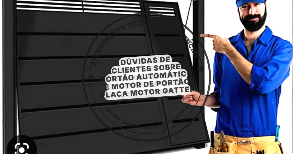 Conserto e instalação de portão automático em Motor Gatter 3000