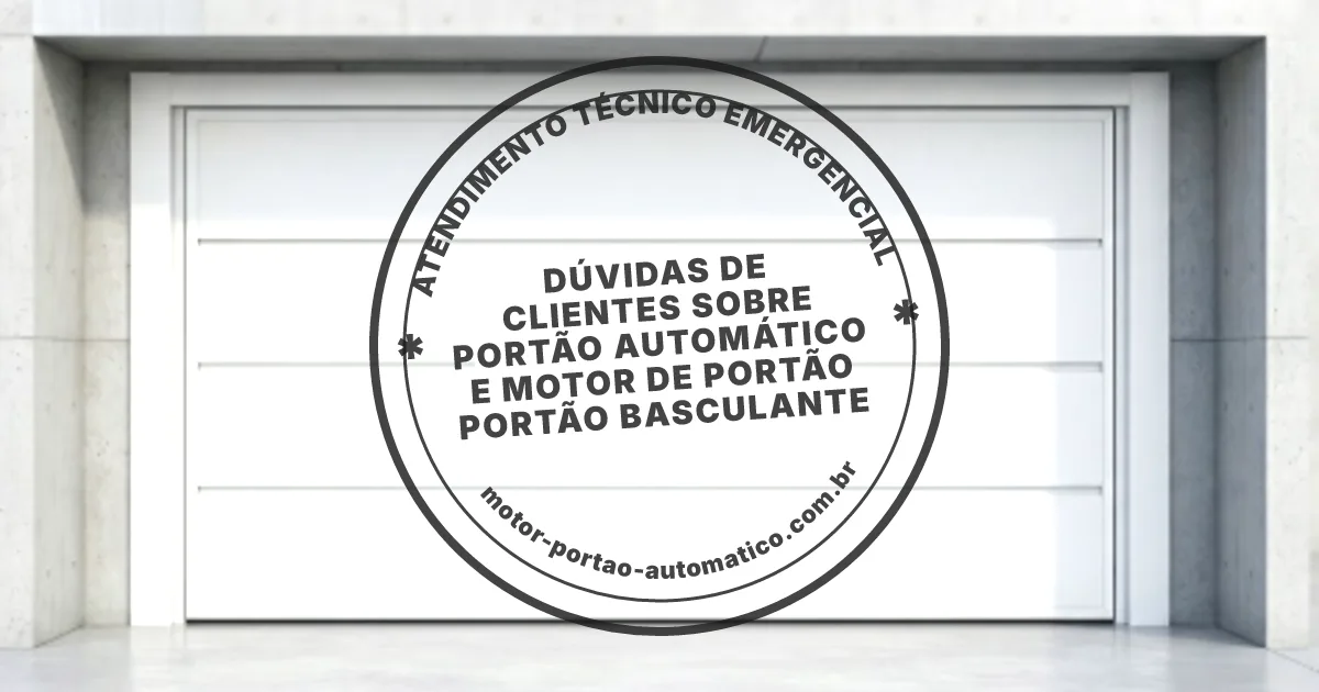 Conserto e instalação de portão automático em Portao Basculante Garagem