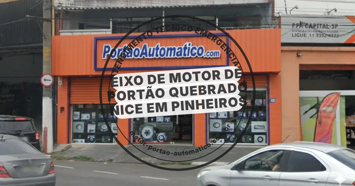 Conserto e instalação de portão automático em Pinheiros