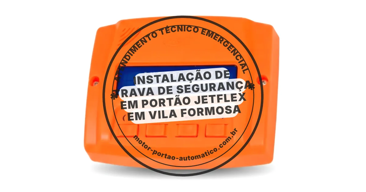 Conserto e instalação de portão automático em portão Jetflex em Vila Formosa