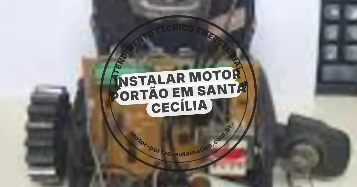 Conserto e instalação de portão automático em Santa Cecília