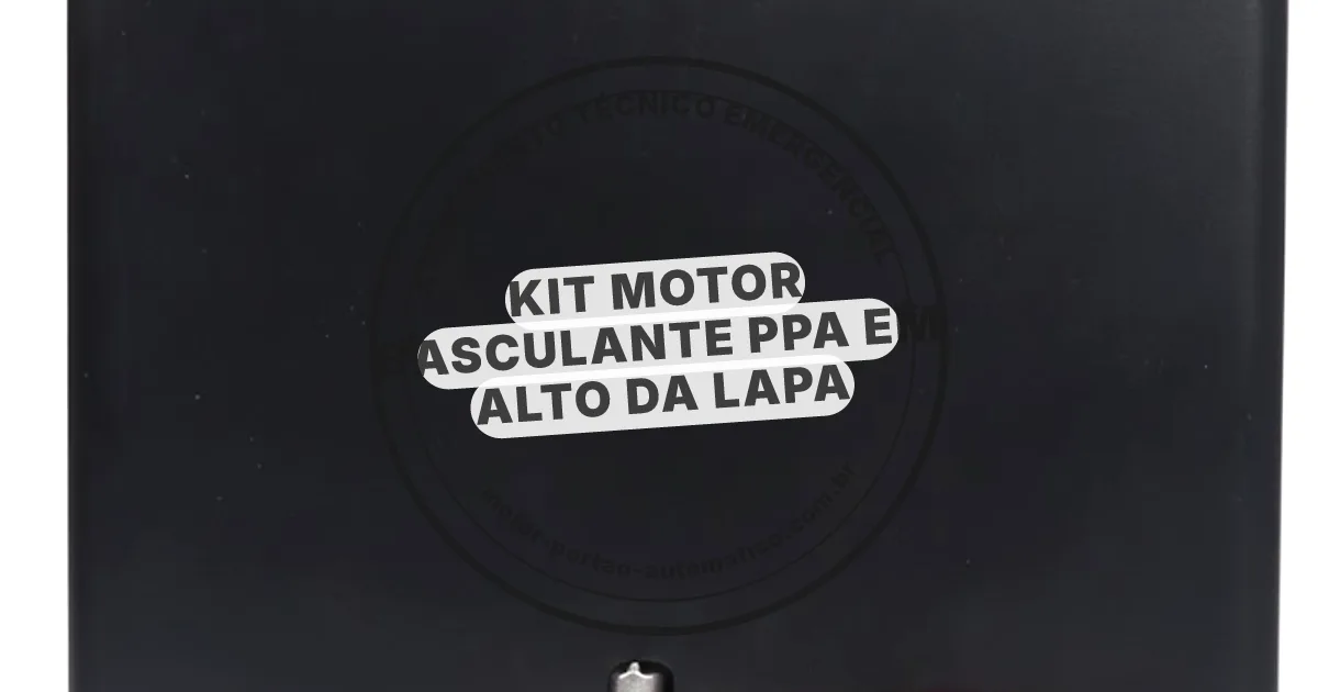 Conserto e instalação de portão automático em Alto da Lapa