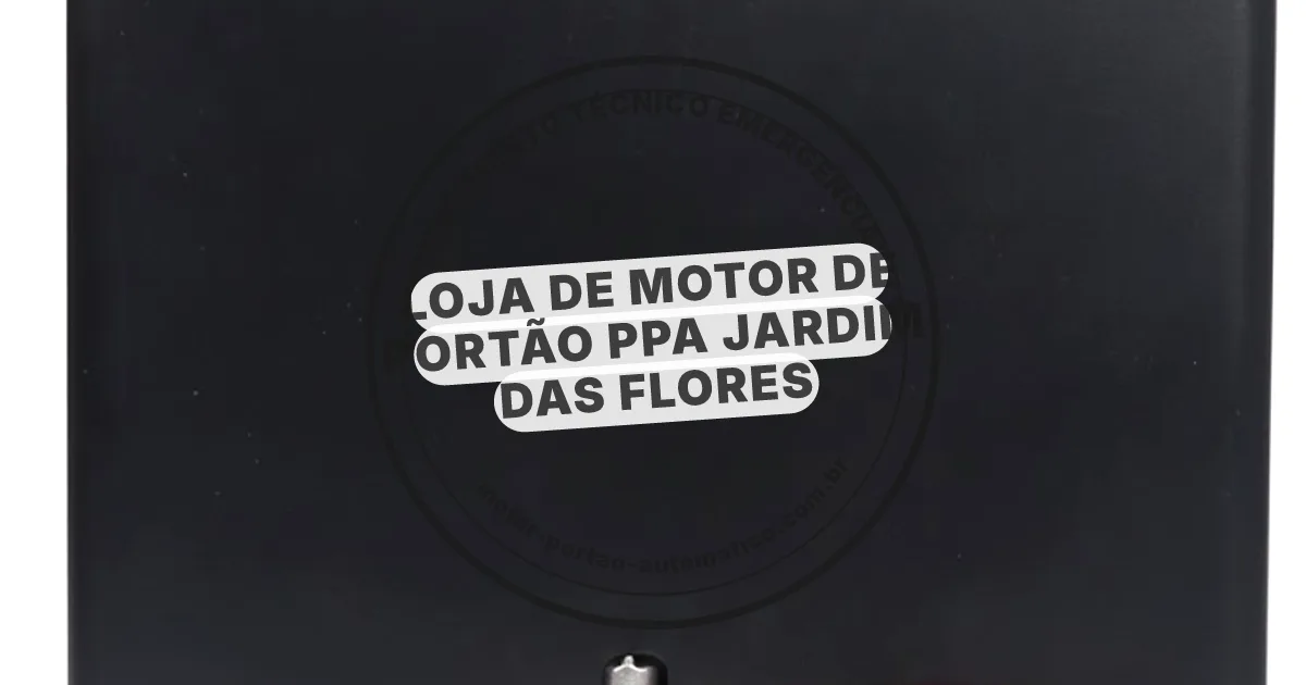 Conserto e instalação de portão automático em Jardim Das Flores