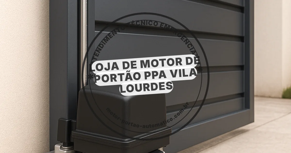Conserto e instalação de portão automático em Ppa Vila Lourdes
