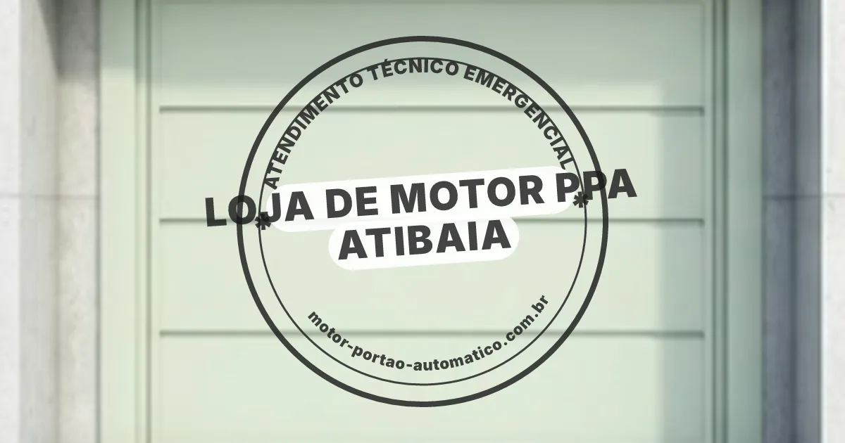 Conserto e instalação de portão automático em Motor Ppa Atibaia