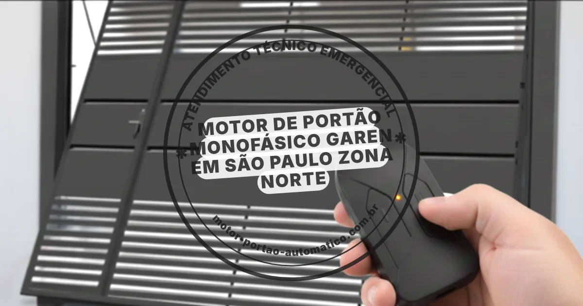 Conserto e instalação de portão automático em São Paulo Zona Norte