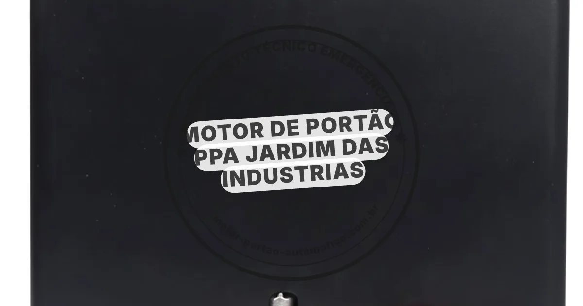 Conserto e instalação de portão automático em Jardim Das Industrias