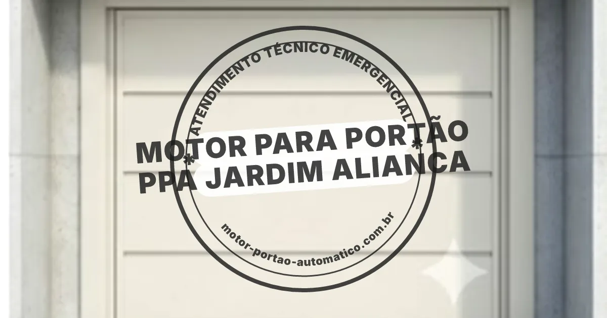 Conserto e instalação de portão automático em Ppa Jardim Alianca