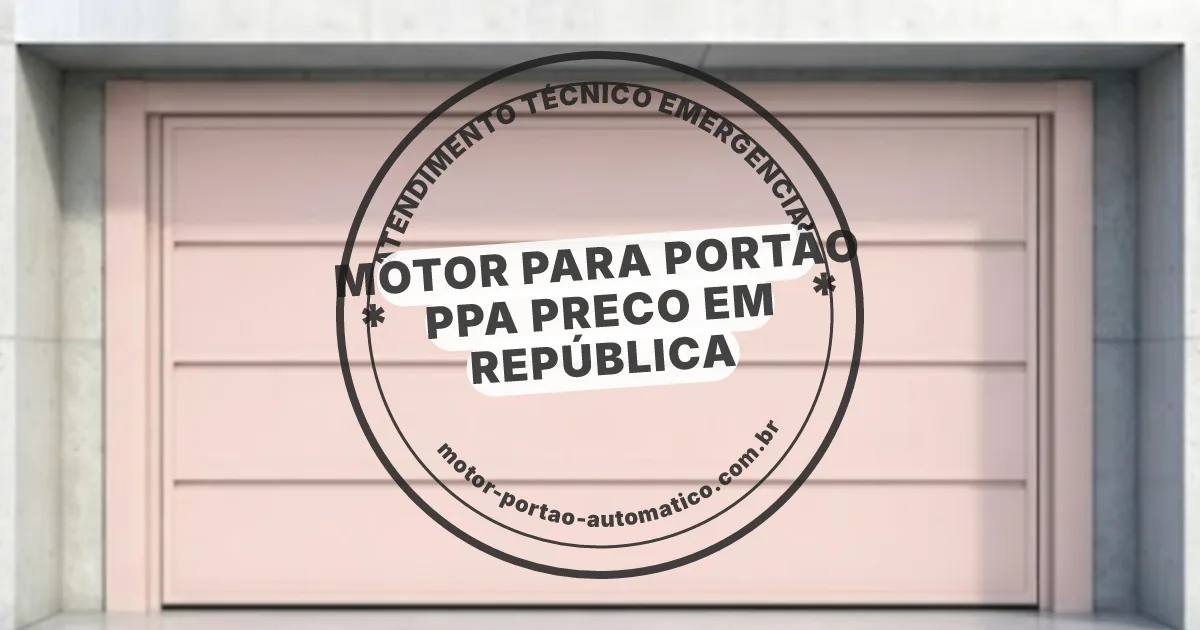 Conserto e instalação de portão automático em República