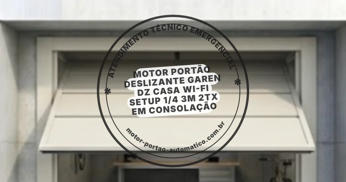 Conserto e instalação de portão automático em Consolação