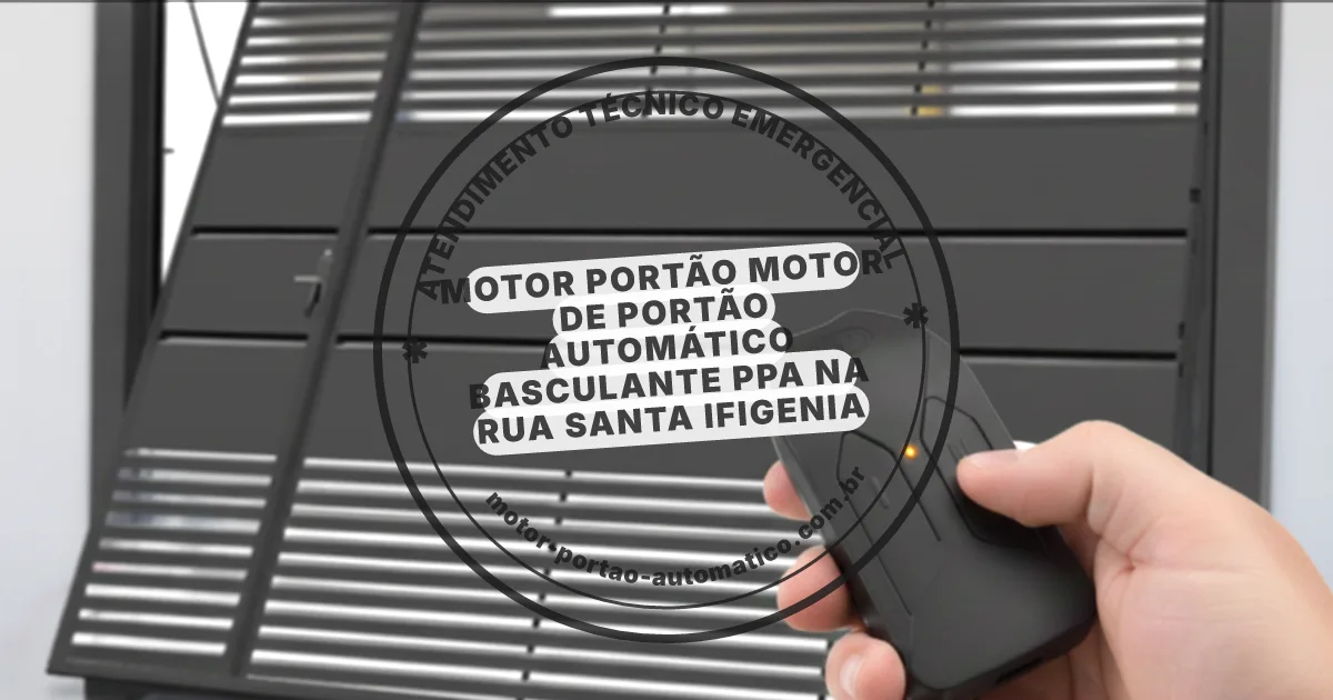 Conserto e instalação de portão automático em Rua Santa Ifigenia