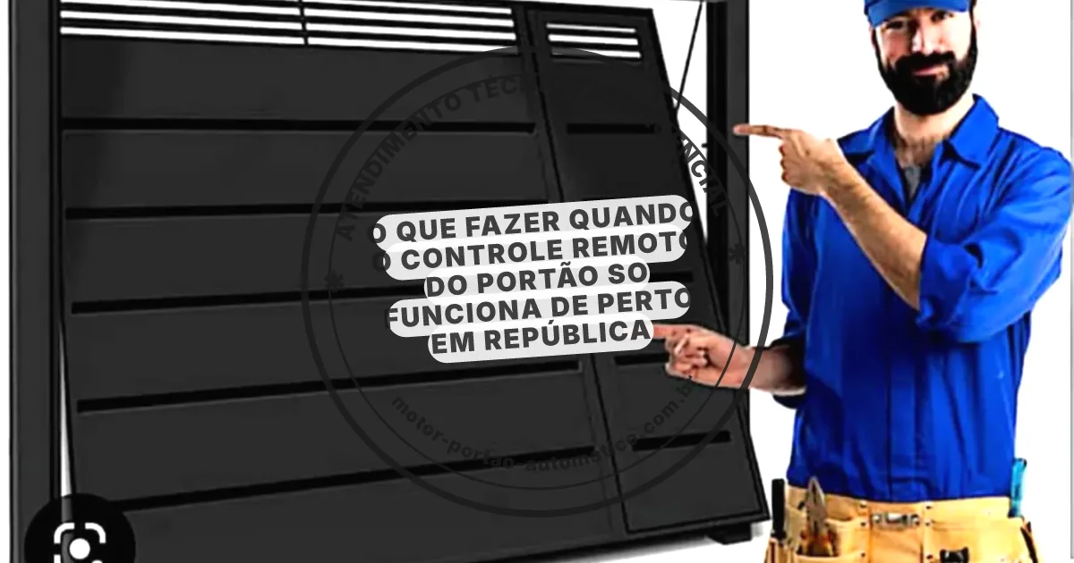Conserto e instalação de portão automático em República