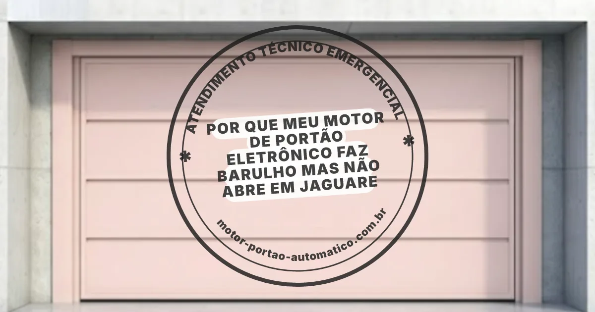 Conserto e instalação de portão automático em Jaguare