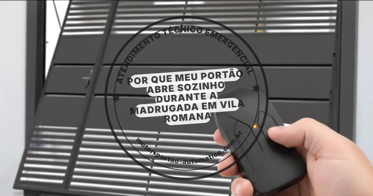 Conserto e instalação de portão automático em Vila Romana