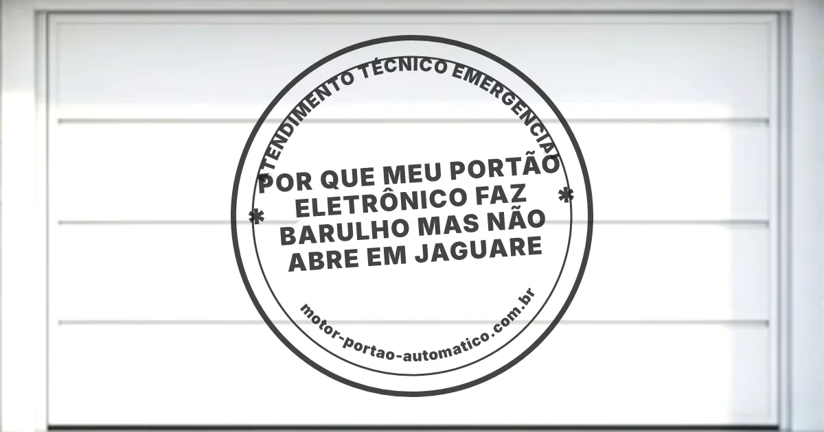 Conserto e instalação de portão automático em Jaguare