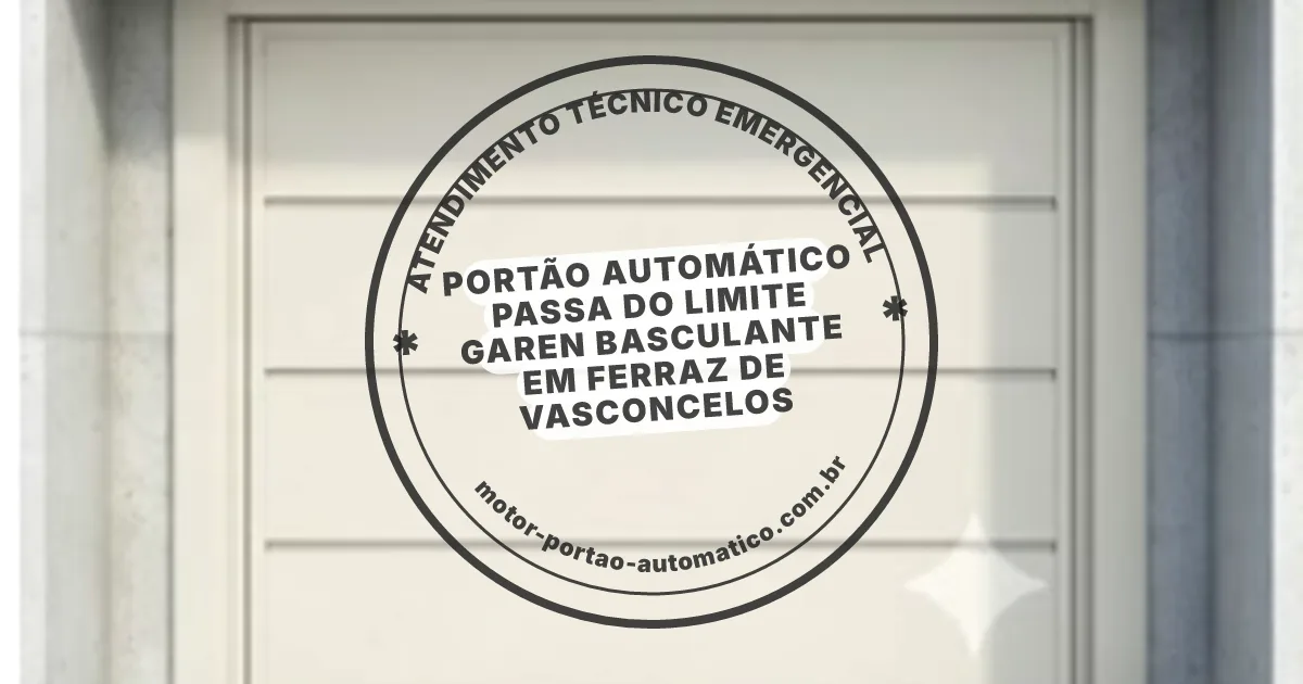 Conserto e instalação de portão automático em Ferraz de Vasconcelos
