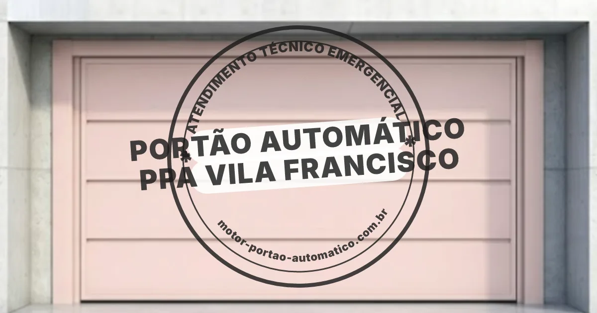 Conserto e instalação de portão automático em Ppa Vila Francisco