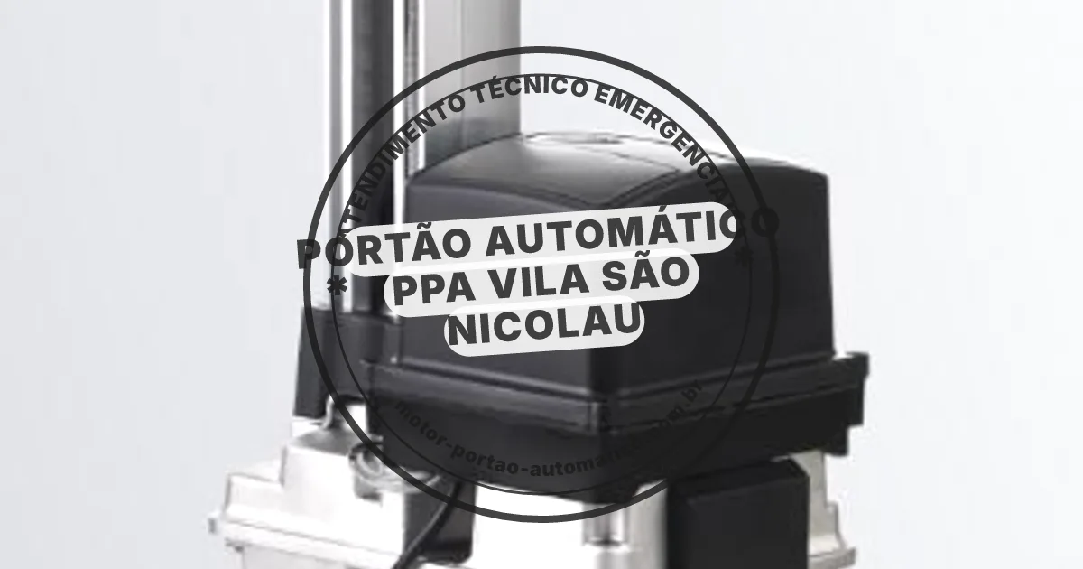 Conserto e instalação de portão automático em Vila Sao Nicolau