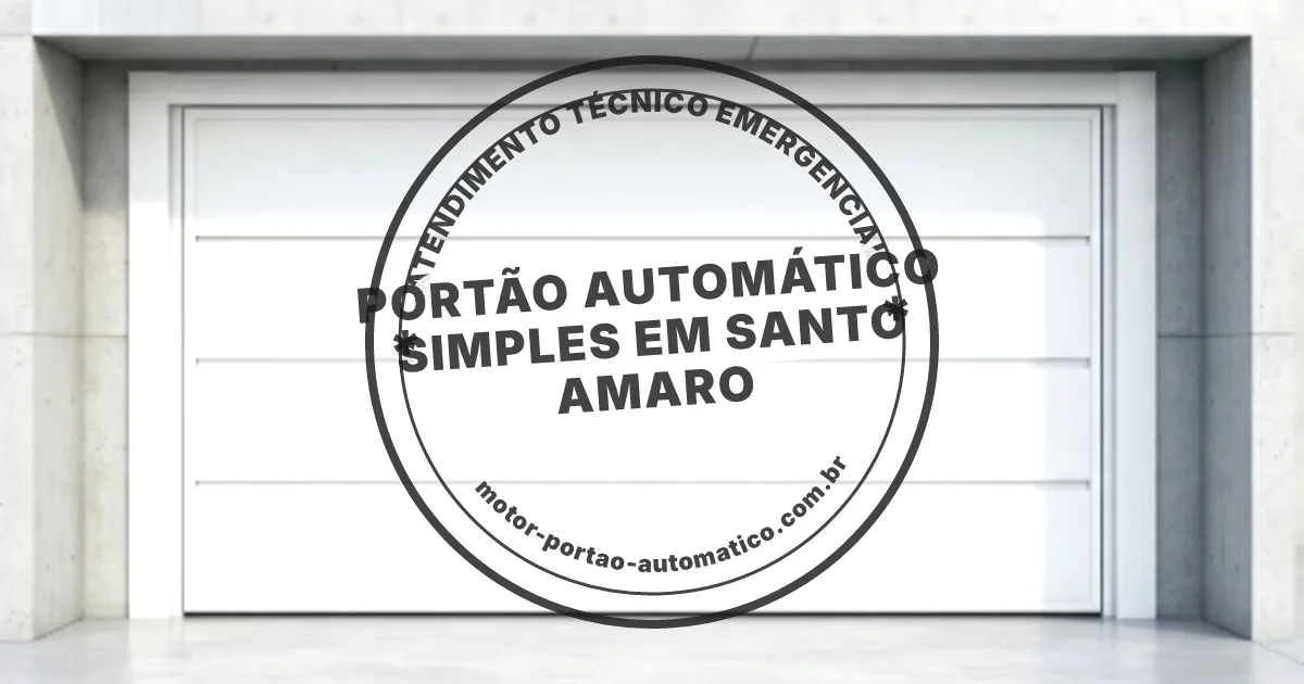 Conserto e instalação de portão automático em Santo Amaro