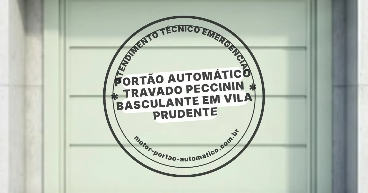 Conserto e instalação de portão automático em Vila Prudente
