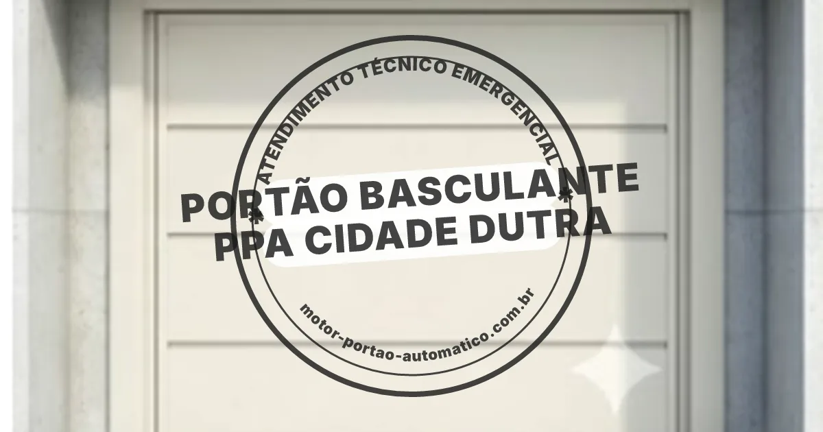 Conserto e instalação de portão automático em Ppa Cidade Dutra