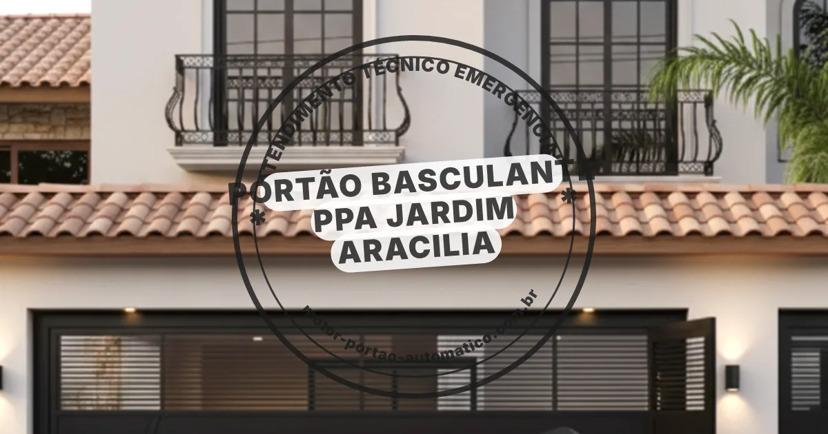 Conserto e instalação de portão automático em Ppa Jardim Aracilia