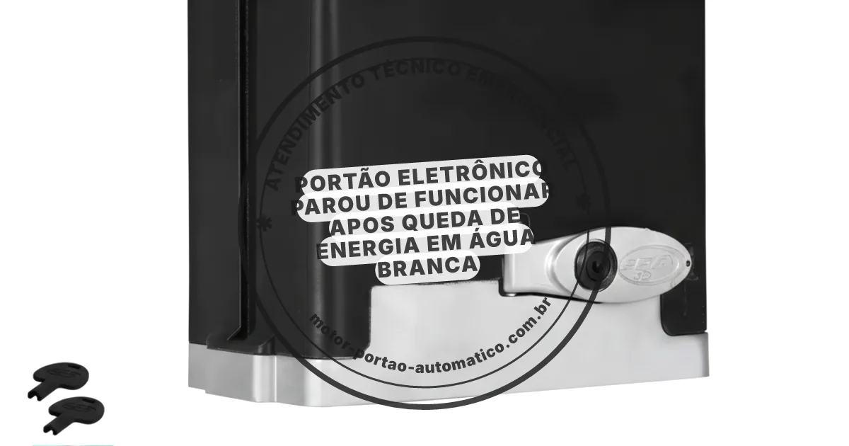 Conserto e instalação de portão automático em Água Branca
