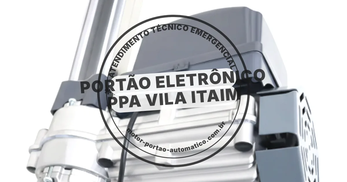 Conserto e instalação de portão automático em Ppa Vila Itaim
