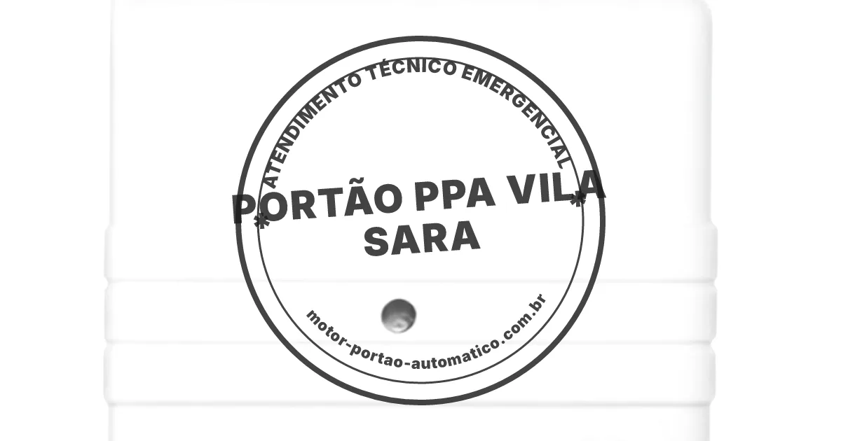 Conserto e instalação de portão automático em Ppa Vila Sara