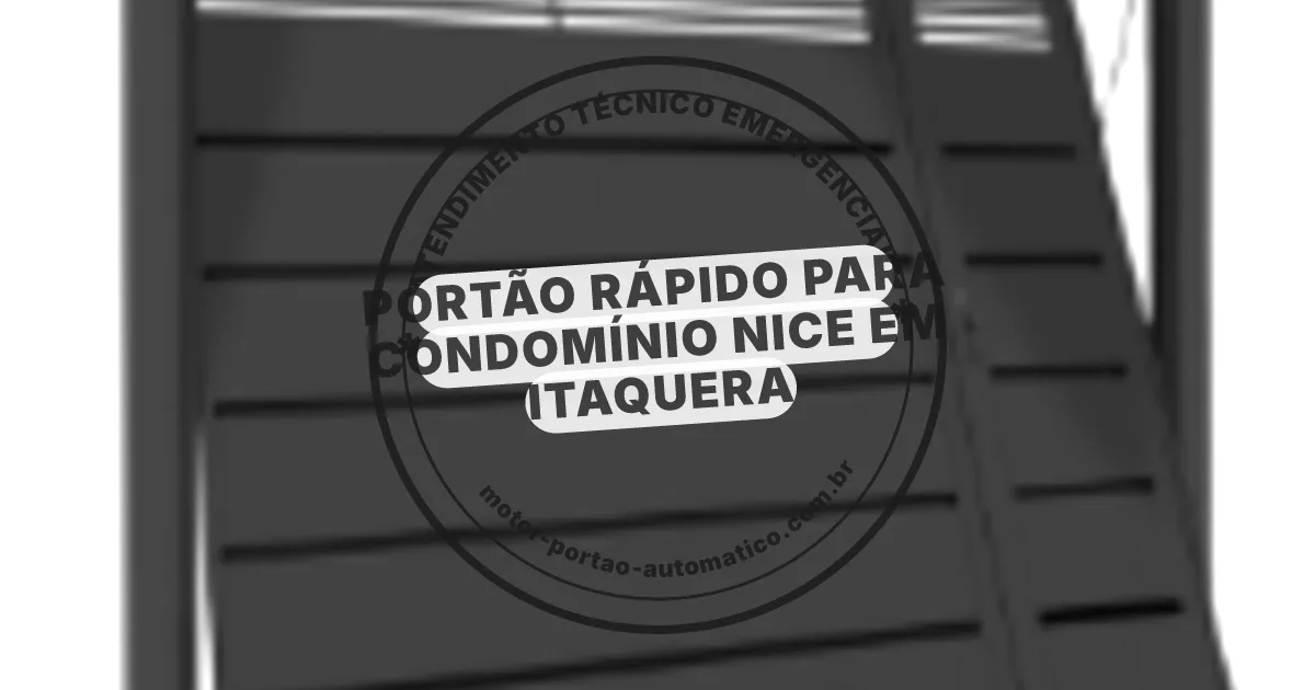Conserto e instalação de portão automático em Itaquera