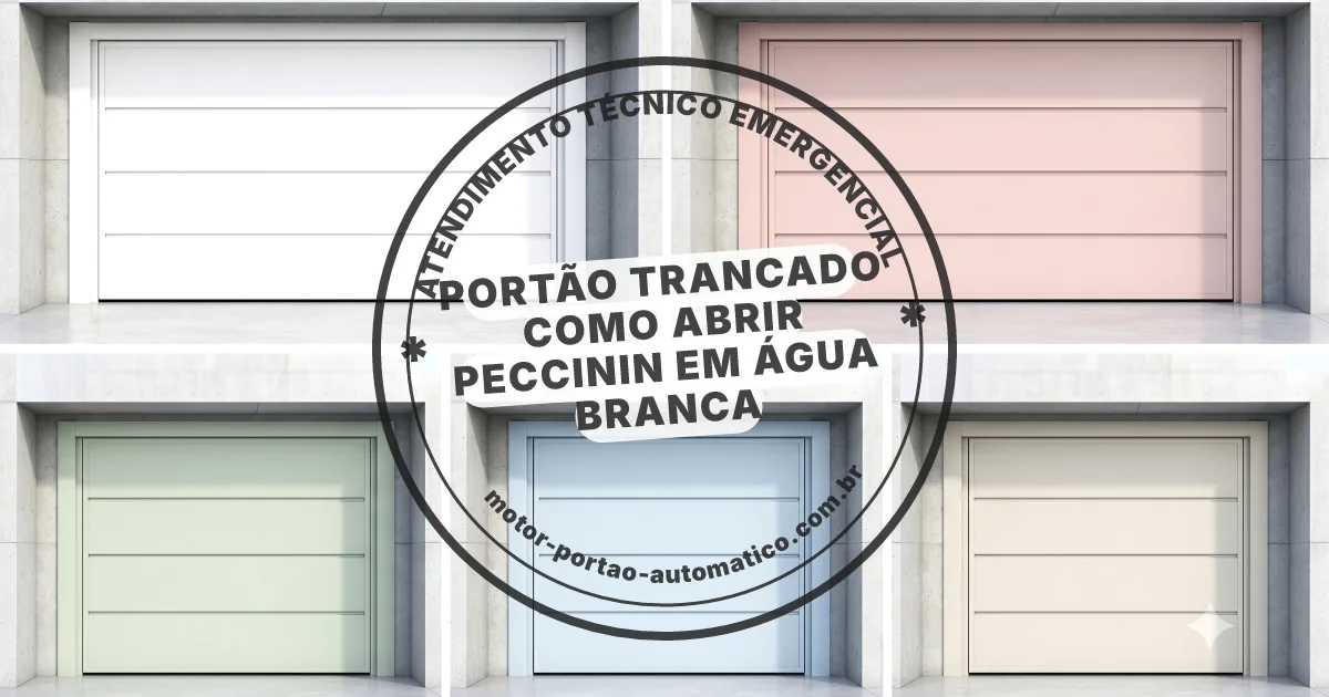 Conserto e instalação de portão automático em Água Branca