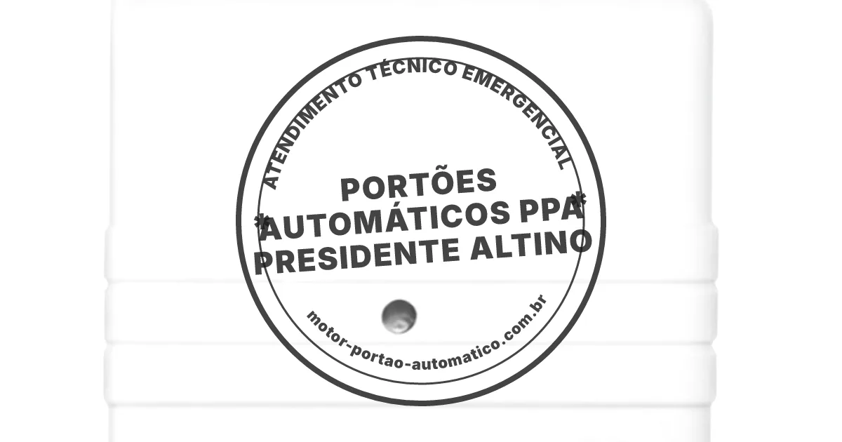 Conserto e instalação de portão automático em Ppa Presidente Altino