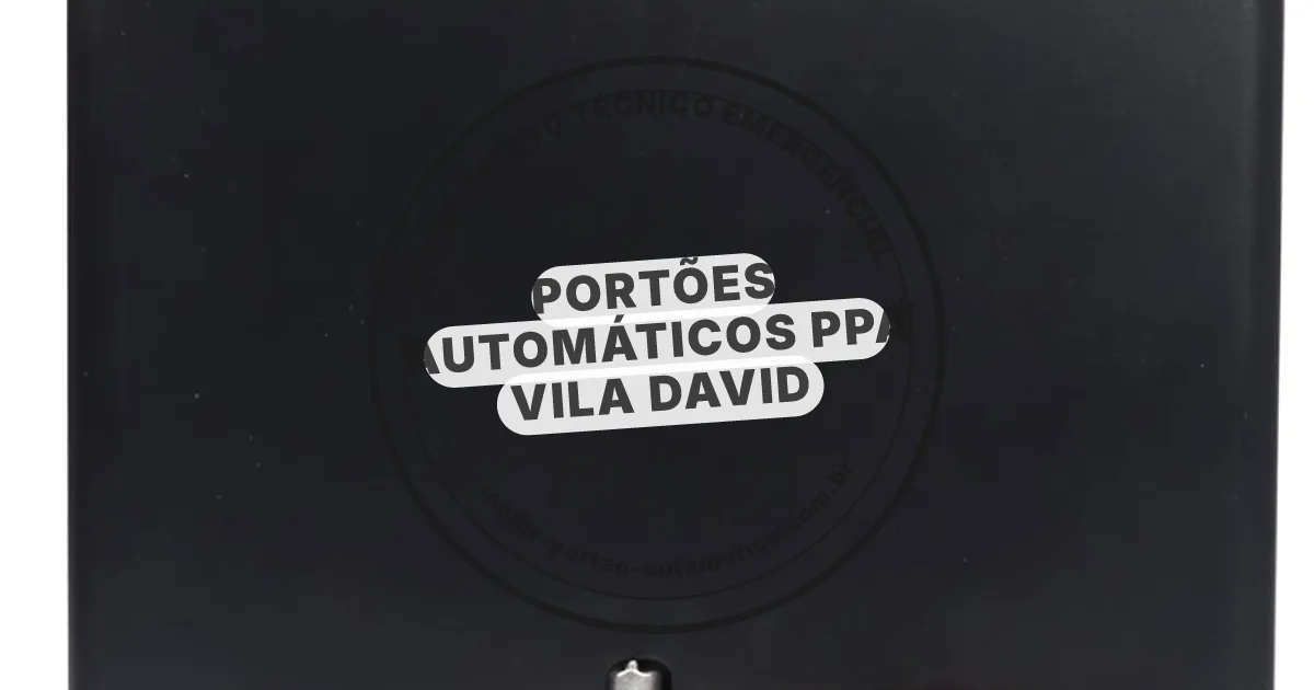 Conserto e instalação de portão automático em Ppa Vila David