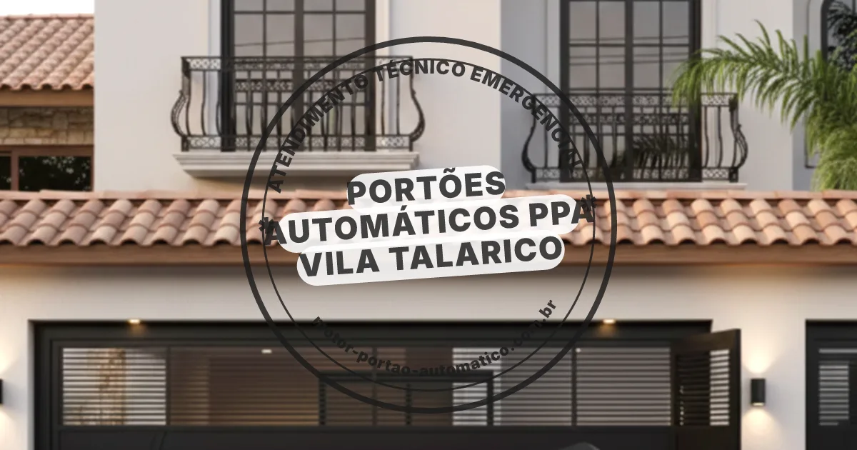 Conserto e instalação de portão automático em Ppa Vila Talarico