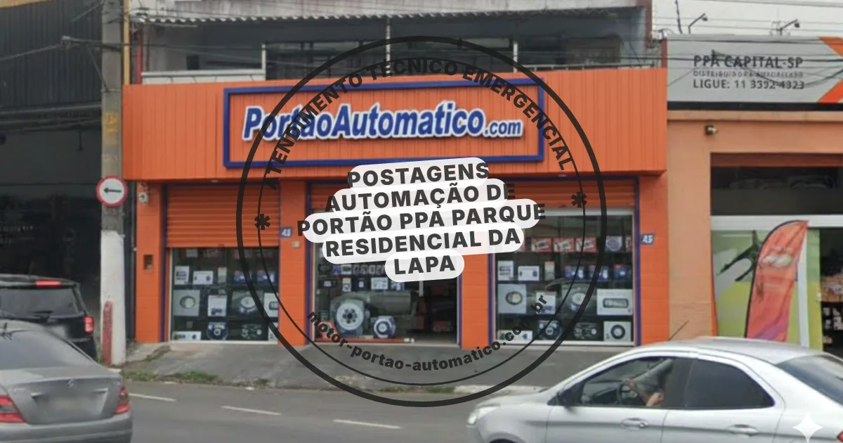 Conserto e instalação de portão automático em Lapa