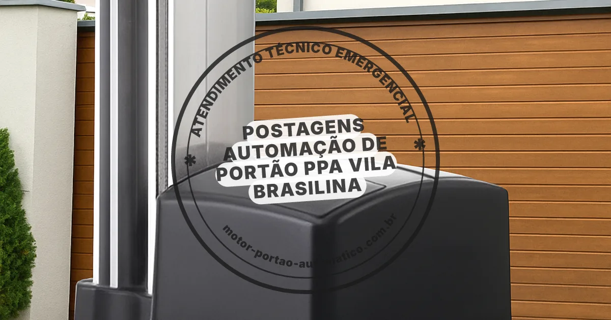 Conserto e instalação de portão automático em Ppa Vila Brasilina