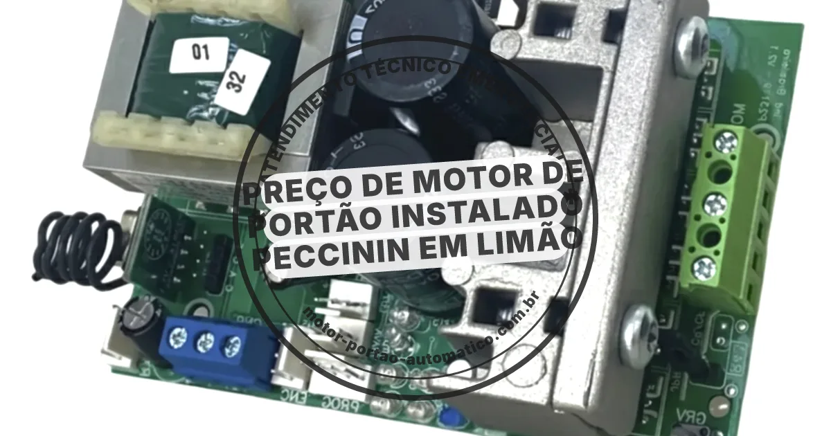 Conserto e instalação de portão automático em Limão