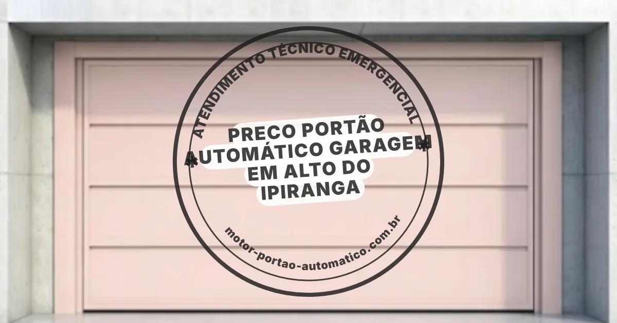 Conserto e instalação de portão automático em Alto do Ipiranga