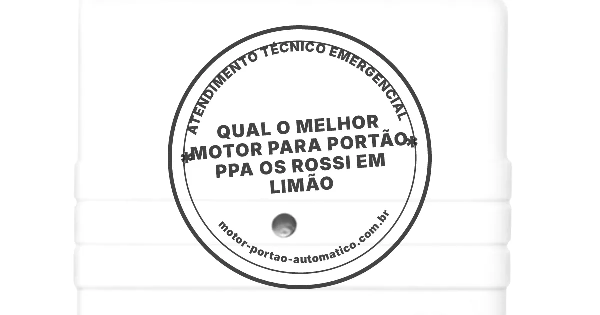 Conserto e instalação de portão automático em Limão