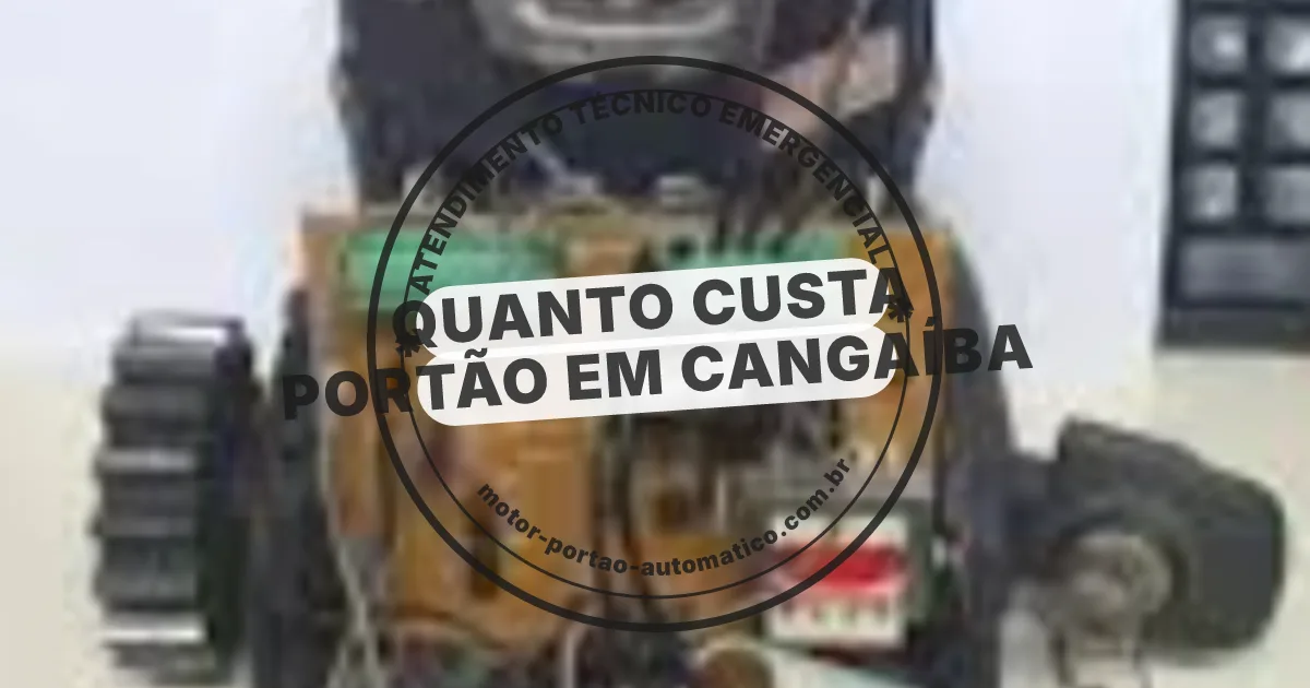 Conserto e instalação de portão automático em Cangaíba