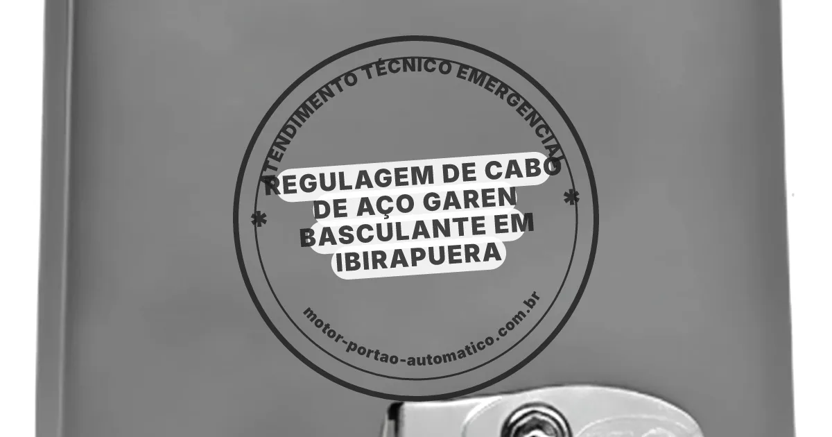 Conserto e instalação de portão automático em Ibirapuera